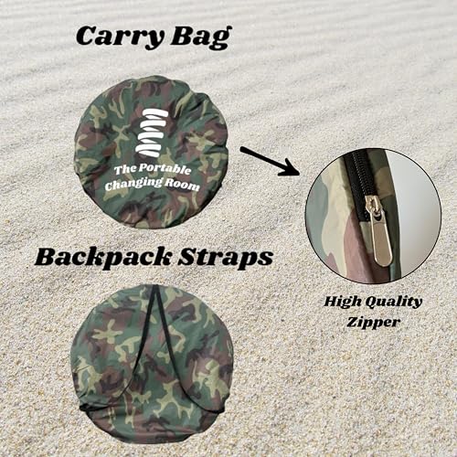 Portable Changing Room, Pop Up Pod - Privacy Tent, Dressing Room Tube or Portable Toilet Stall with Carry Bag for Camping, Beach, or Outdoor by The Portable Changing Room