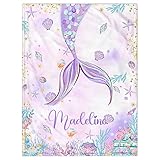 UJDUYSD Personalized Baby Blanket for Girls, Custom Baby Blanket with Name Super Soft Personalized N