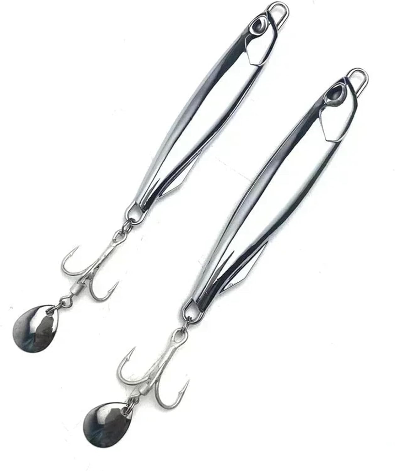 1pcs Silver Color Sea Fishing Bait 7g 10g 15g 20g 30g Jigging Lure Far Throw Luya Metal Fishing Lure Saltwater Lures (Size : E)