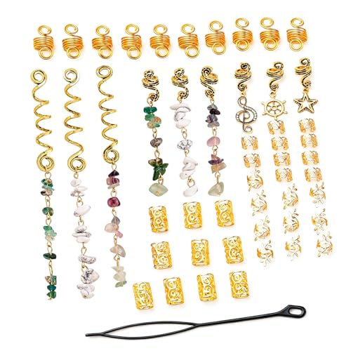 Colgante de piedra colorida para trenzas africanas y fiestas temáticas Y2K