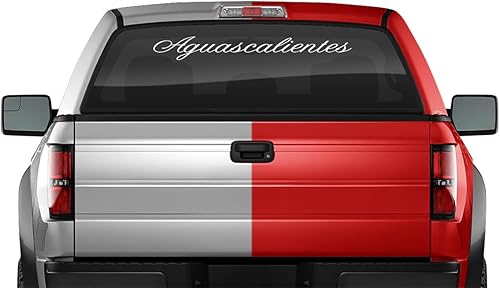 Pegatina de vinilo para parabrisas de Aguascalientes MX México, bandera gráfica de vinilo para ventana trasera de auto, camión, SUV, vehículo,