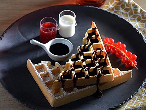 Foto von Tefal Waffelplatten XA7238 für den Optigrill | Aluminiumdruckguss | Antihaftbeschichtet | Belgische Waffeln | Leichte Reinigung |Spülmaschinengeeignet | Inklusive Schöpfkelle | 32 x 23 x 6 cm