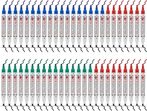 Image of Zebra Pen Dual Tip Erasable Whiteboard Pens 50pk - 3mm Bullet Tip White board Markers, Assorted Double Sided Dry Erase Marker Colours - 50 Pack