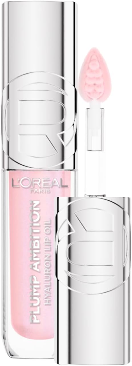 L'OREAL PARIS Plump Ambition Hyaluron Lip Oil Besleyici ve Nemlendirici Dudak Parlatıcısı - 101 Cristal Clear