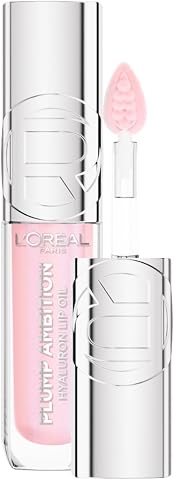 L'OREAL PARIS Plump Ambition Hyaluron Lip Oil Besleyici ve Nemlendirici Dudak Parlatıcısı - 101 Cristal Clear