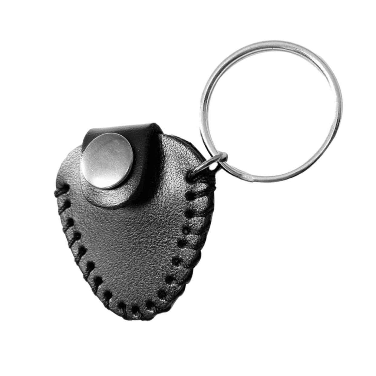 ERINGOGO Guitar Pick Bag Keychain Cowhide Material Plectrum Storage Holder for Quick Access