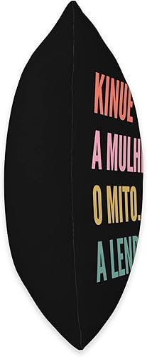 Miniatura 2 de Designs De Nomes Engraçados Para Mulher Funny Portuguese First Name Design-Kinue Throw Pillow, 18x18, Multicolor