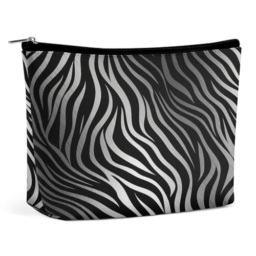 Trousse de maquillage de voyage zèbre grande capacité | Trousse de toilette femme