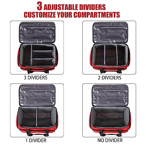 Medical-Bag-Rolling-Roller-Bag-Trolley-Duffel-Nurses-Emt-Cna-RN-Empty-for-First-Aid-Responder-Home-Health-Care-Nursing-Student-Roll-Duffle-Bag-Carry-on-with-Wheels-wheeled-Work-Physicians-Doctor