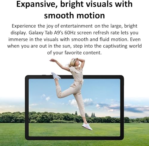 SAMSUNG Galaxy Tab A9 4G LTE (64GB, 4GB, Cellular) 8.7" Android Tablet, Octa-core (6nm), Dual Speakers (International Model Fully Unlocked for US & Global) X115...