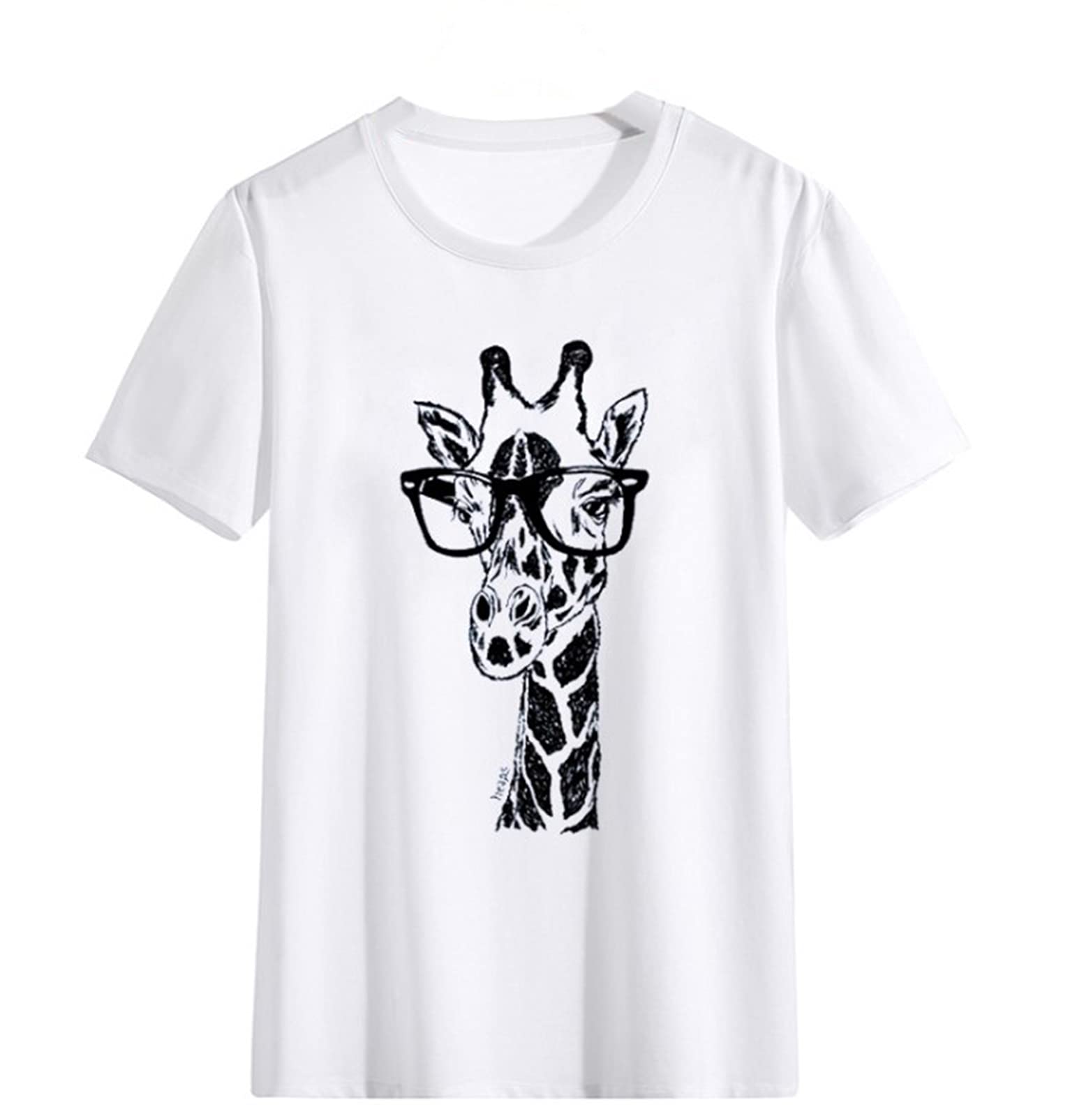Oneforus Pull Imprimé Girafe En Vrac Confortable T-Shirt Drôle