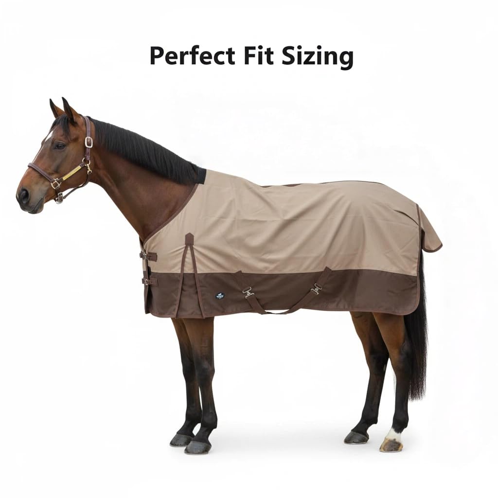 1200Denier - Manta de caballo impermeable y transpirable para caballo