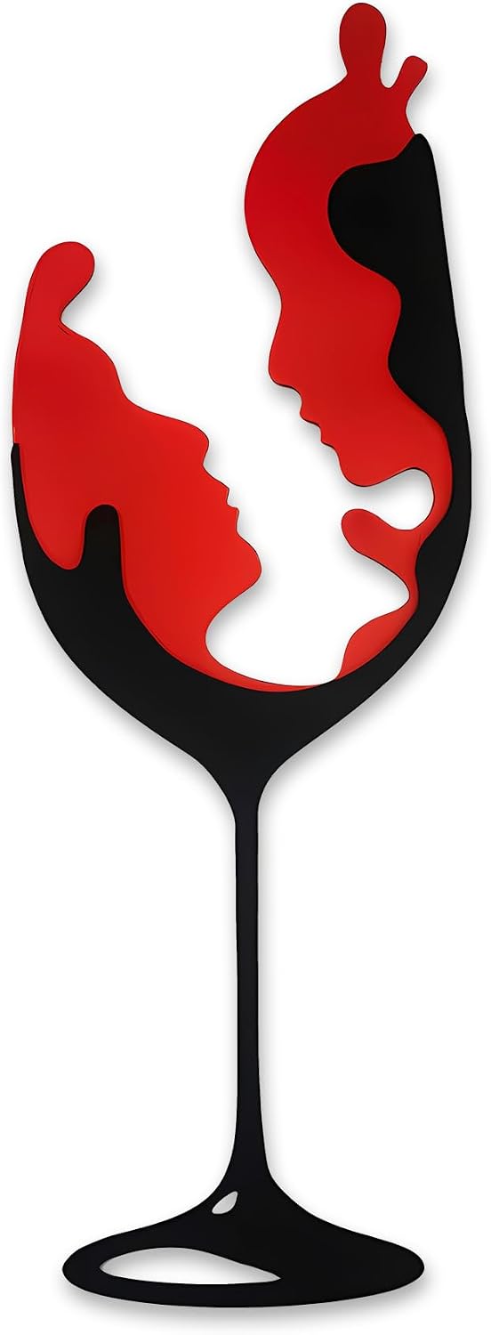 Rajukit Metal Wine Wall Decor for Home Bar