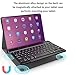 Ultra-Slim Small Bluetooth Keyboard for iPad, Portable Rechargeable Wireless Keyboard for iPad Air, iPad Pro, iPad mini iPhone Android Samsung Tablet Cell Phone Smartphone (Black)