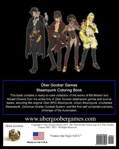 Steampunk Coloring Book: by Uber Goober Games steampunk buy now online