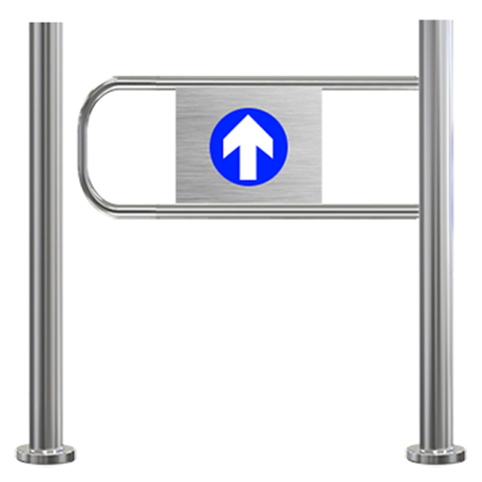 Supermercato Acciaio Inossidabile Barricata Porte Di Accesso, Apertura A 90° Unidirezionale Ingresso Cancello Di Sicurezza, Chiusura Automatica Universale Cancelli A Battente Dispositivo Per Bibliotec