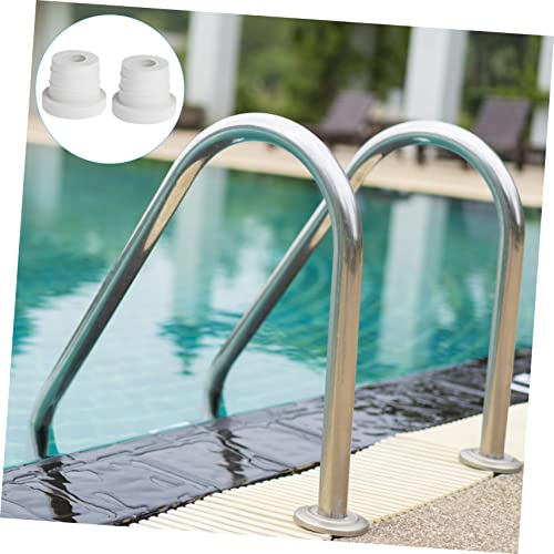 Topes de Escalera para Piscina Yardwe de Goma Beige miniatura 5