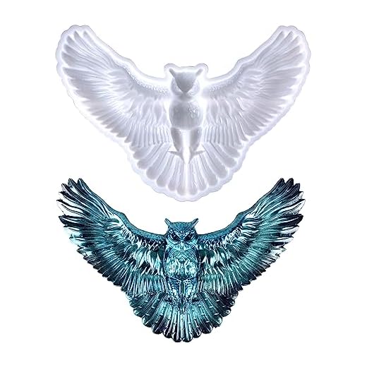 3D Owl Silicone Mold Animal Resin Mold Large Animal Statue Making Epoxy Mould DIY Craft Casting Mold for Gift Home Office Wall Hanging Decor