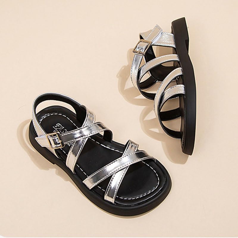 Girls Roman Sandals Toddler Gladiator Sandal Kids Fisherman Strappy Shoes Lightweight Rubber4