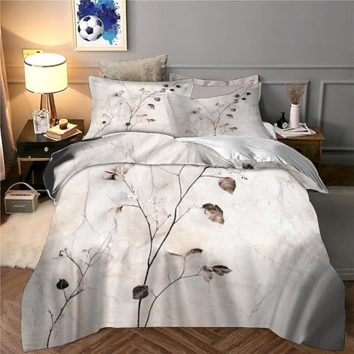 Housse de couette dauphin 3D lit double 200x200 parure de lit microfifre douce - 6