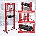 GarveeTech 12 T Hydraulic Press, Benchtop Hydraulic Shop Press, H-Frame Garage Floor Press with Press Plates, Adjustable Working Table Height, Red