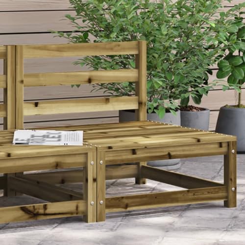 BOWEKAM Home & Garden-Garden Sofá sin reposabrazos 70 x 70 x 67 cm, madera de pino impregnada, elección de muebles