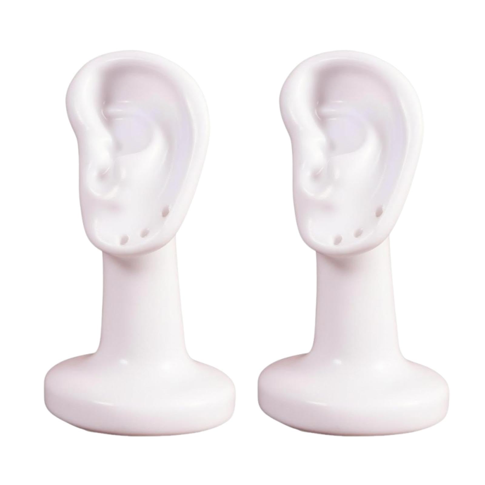 Présentoir boucles d'oreilles Colcolo en lot de 2 supports blancs pour clous