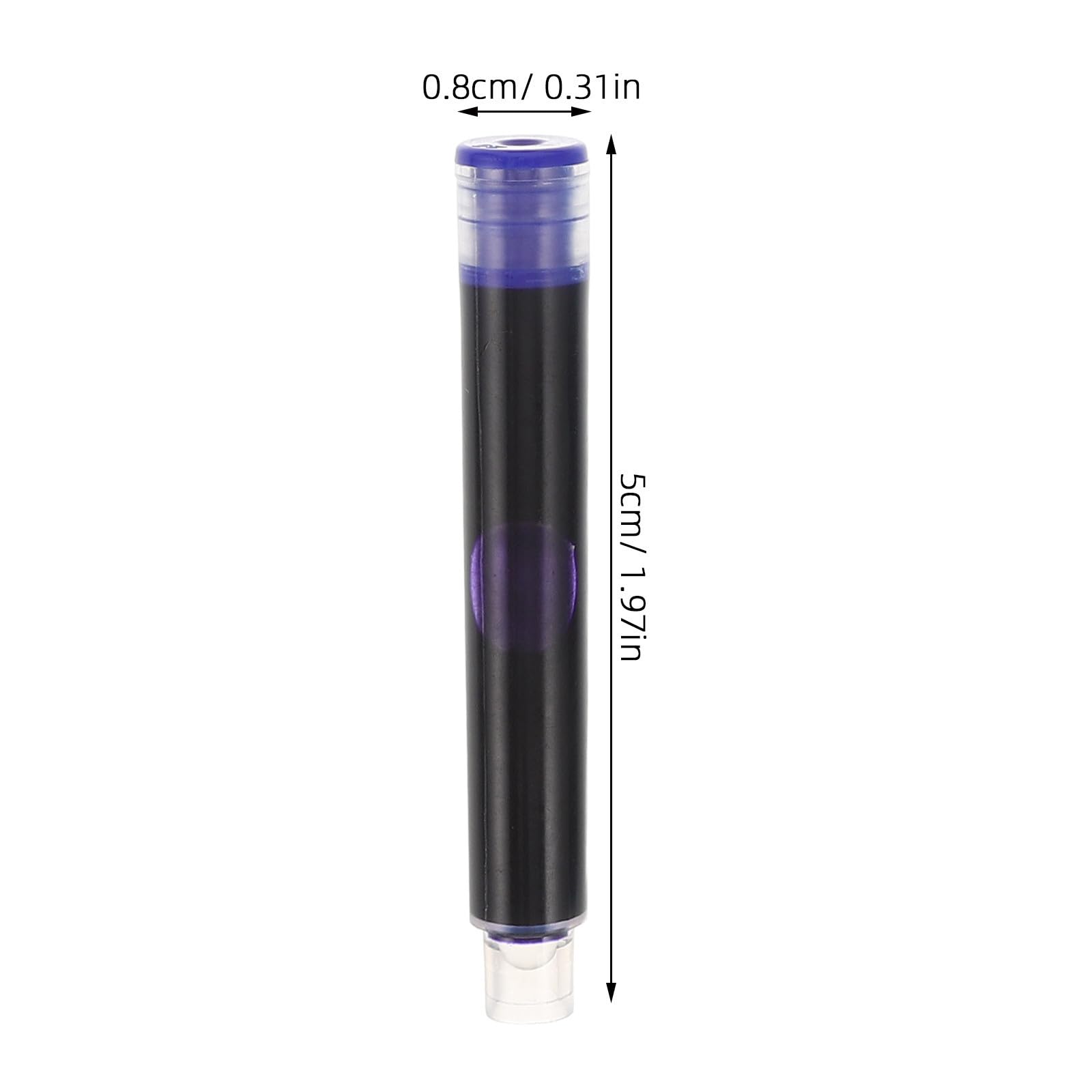 240 Pièces Recharge Encre pour Stylo-plume Cartouches Calibre Compatible avec Stylos Étudiants Facile à Remplacer