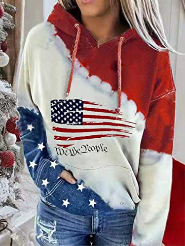Generic APP-100622-B09M6WKVS7 We The People Hoodie 1776 For Women, Patriotic Sweatshirt American History Shirt thumb #3