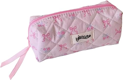 Miniatura 8 de Estuche para lápices lindo para niñas estético, bolsa de lápices con cremallera, estuches para bolígrafos, suministros escolares, bolsa de Un lindo