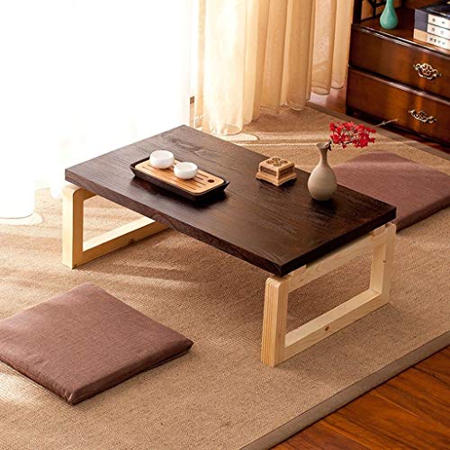 Table basse pliable marron 90x50x30 cm pour salon - 3