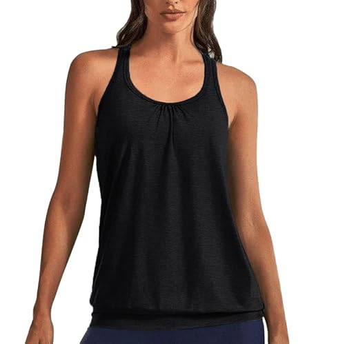 Débardeur Femme Imprimé Mandala - Dos Nageur, Sans Manches, Style Bohème - Confortable, Léger, Parfait Pour L'été, Le Sport, Le Yoga