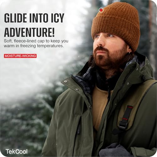 Image of TEKCOOL Beanie Cap for Men Woolen Winter Cap for Men Woolen Cap for Women in Winter for Thermal Wear Stylish Soft Winter Caps for Boys & Girls for Warm Wear Head Winter Cap Woollen Garam Topaa