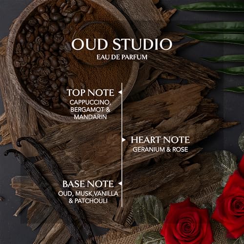 Image of Embarouge Oud Studio Luxury Perfume| Unisex Fragrance | Bergamot, Capuccino and Oud Perfume | Middle Eastern EDP-100ml