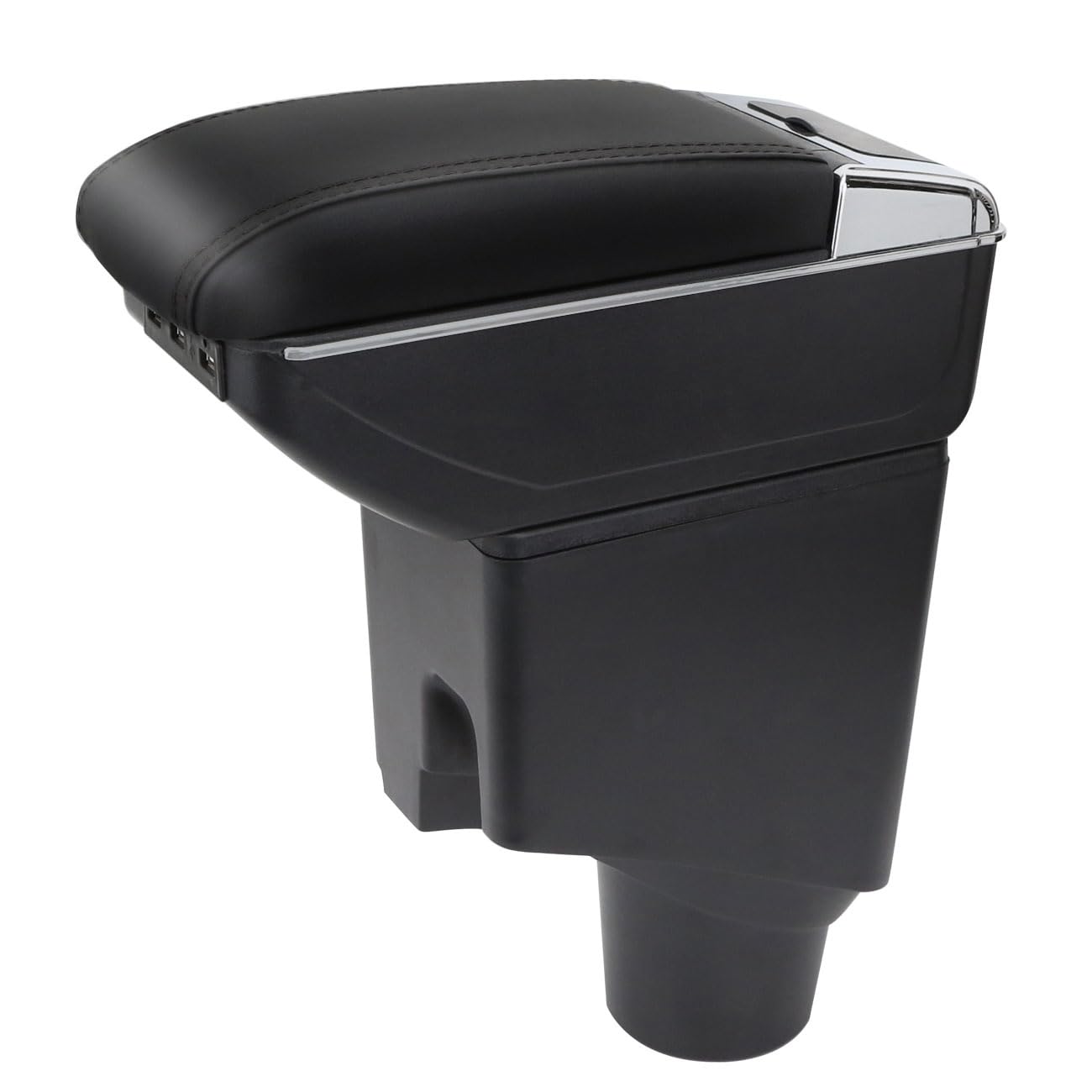 YJYWZH Apoyabrazos Compatible con Toyota Yaris 2015-2021 RotativoReposabrazos Caja Consolas Almacenamiento con portavasos