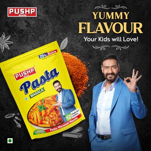 Image of Pushp Brand Pasta Masala 12 pouch (pack of 1)