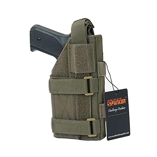 EXCELLENT ELITE SPANKER Pistol Universal Adjustable for Holster G17 G18 G19 G26 G34 M1911 XD-45acp CZ P-10C (Ranger Green)