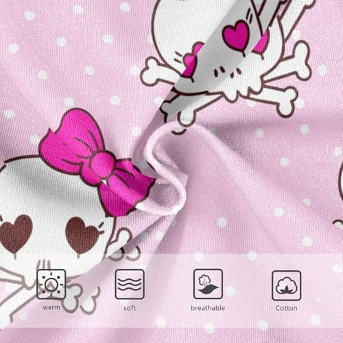 CHIFIGNO Boy Briefs Cute Skulls Pink Toddler Boys Underwear Printed Cotton Briefs Underwear3