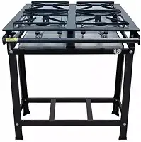 Fogão Industrial 4 Bocas Standard Alta Pressão Grelhas Aço 30x30 P5 MR Fogões