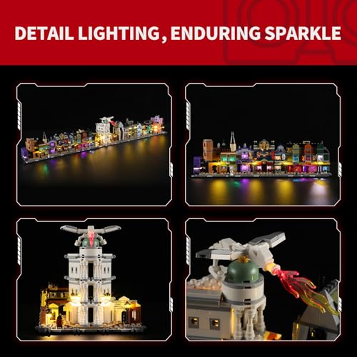 Image of BRIKSMAX 2.0 Light Kit for Lego-76444 Diagon Alley Wizarding Shops -Innovative Led Lighting Kit Compatible with Lego Harry Potter Building Set- Not Included Lego Set
