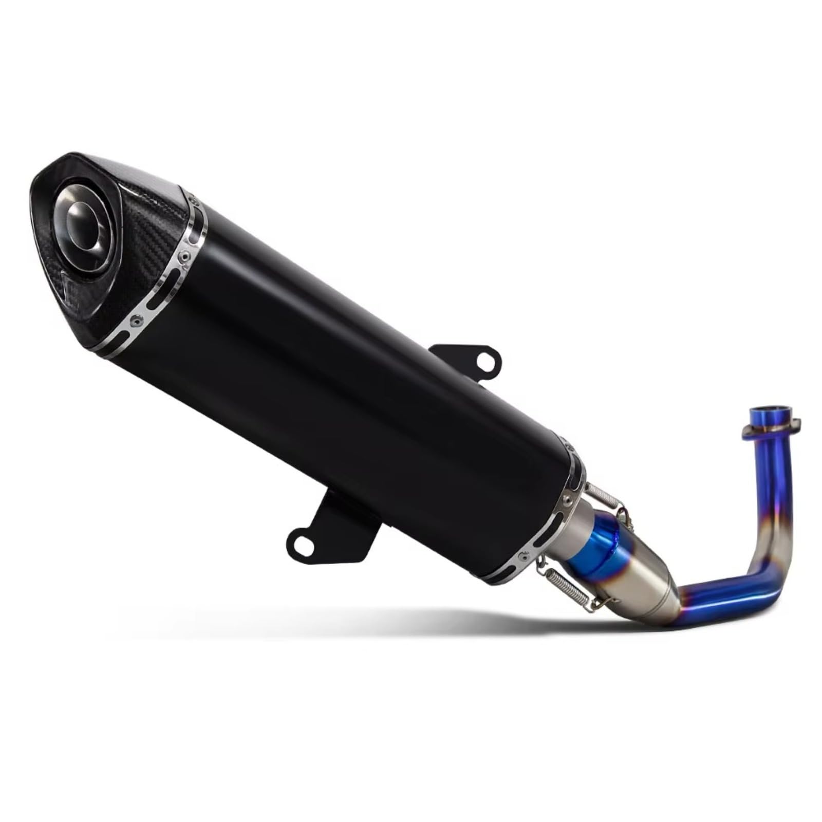 Sistema de Escape Completo para Motocicleta, silenciador Largo con conexión DB Killer, Tubo Frontal Azul para Honda Forza 350 NSS350 2021-2024