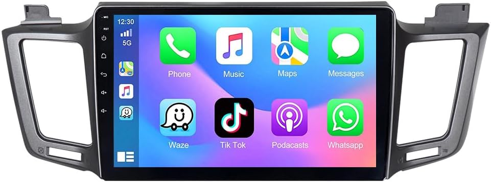 ASURE Wireless Carplay Android Auto Receiver for Toyota Rav4 XA40 2013-2018,10.1 inch 8Core 4+64GB Android 15 Car Stereo Radio Upgrade,GPS Navigation Unit,1280x800 Dash Touchscreen Multimedia Player