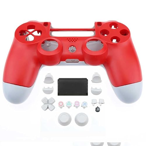 �������������� PS4/PS4 Pro �R���g���[���[ �V�F�� ��p�J�o�[ ���� DIY �����ւ��P�[�X �C�����i�L�b�g ���S�Z�b�g �{�^��/�l�W�t�� JDM-040/050/055(�ԐF�Ɣ��F)