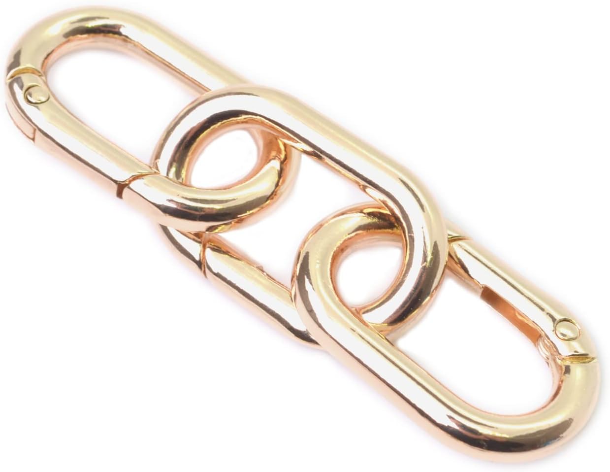4pcs Carabiner Metal Spring Key Ring, Snap Hooks Clip, Keyring Buckle, Oval Ring for Bags, Purses BBC39 - Image 3