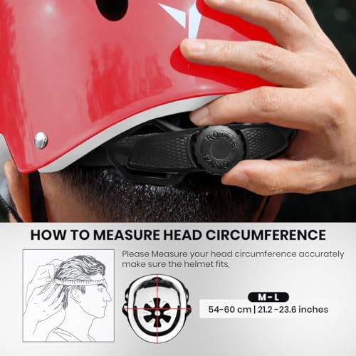 Image of Jaspo Skate Mate Protective Skating Kit for Kids - Helmet with Adjuster, Knee Elbow Pads & Wrist Guards, Safety Gear Set for Skating, Cycling & Skateboarding (Red, Medium)