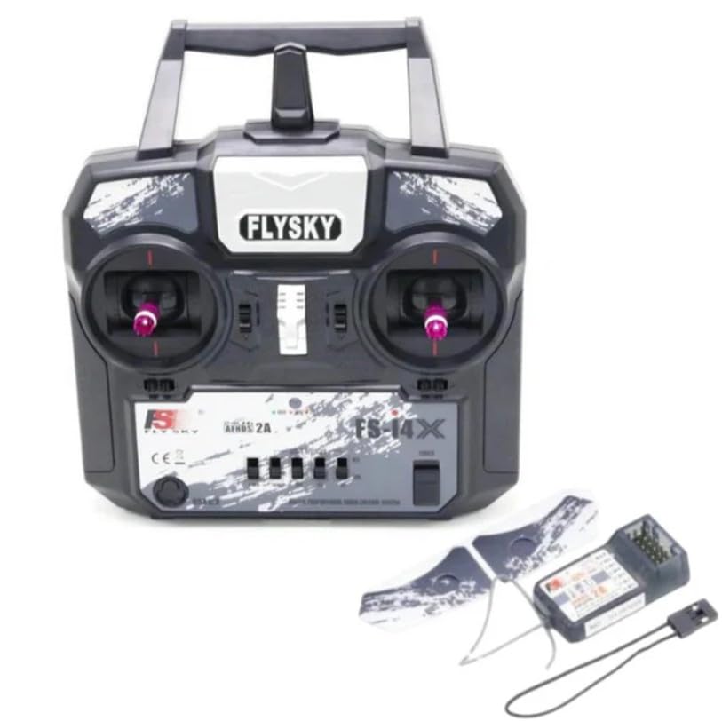 Image of Robocraze FlySky FS-i4X 2.4GHz 4CH AFHDS R /C Transmitter with FS-A6 Receiver