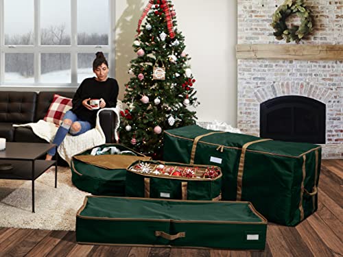 Covermates Keepsakes Christmas Tree Rolling Cinch Bag – Superior Protection, Padded Handles - Holiday Storage-Green #TOP3