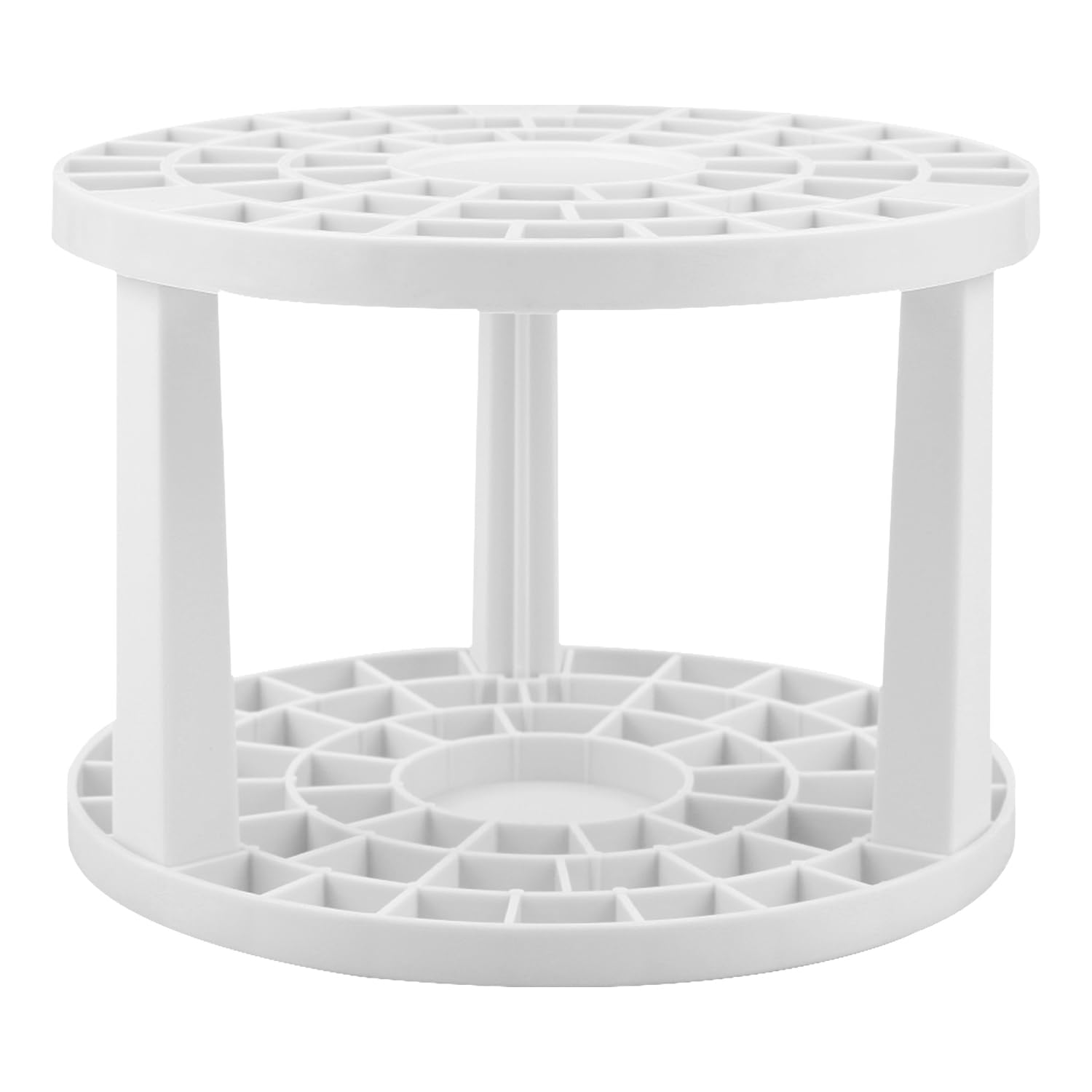 Rumyve 49-Hole Multi-Functional Separable Brush Organizer Removable Makeup Brush, Portable Plastic Pencil, Artist Watercolor Oil Paint Brush Holder, Studio Office Home Outdoor Travel Sketch(White)