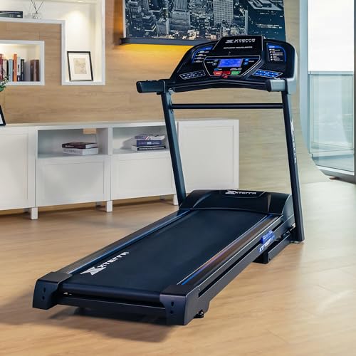 Image of Xterra Fitness Sport Series Premium Folding Smart Treadmill, Handlebar Speed and Incline Controls, Large XTRASoft Cushioned Running Deck, Built-in FTMS-Enabled Bluetooth with XF Connect Fitness App