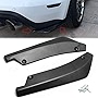Xotic Tech JDM Rear Bumper Canard Diffuser Splitter Valence Spoiler Fin Lip Trim Universal Fit (Carbon Fiber Pattern) 4.48'x17.63'